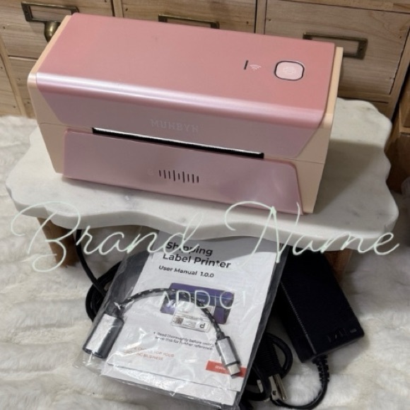 Munbyn Other - Barely Used MUNBYN Pink 300DPI, RW401AP Air-Print Wireless Wi-Fi Thermal Printer